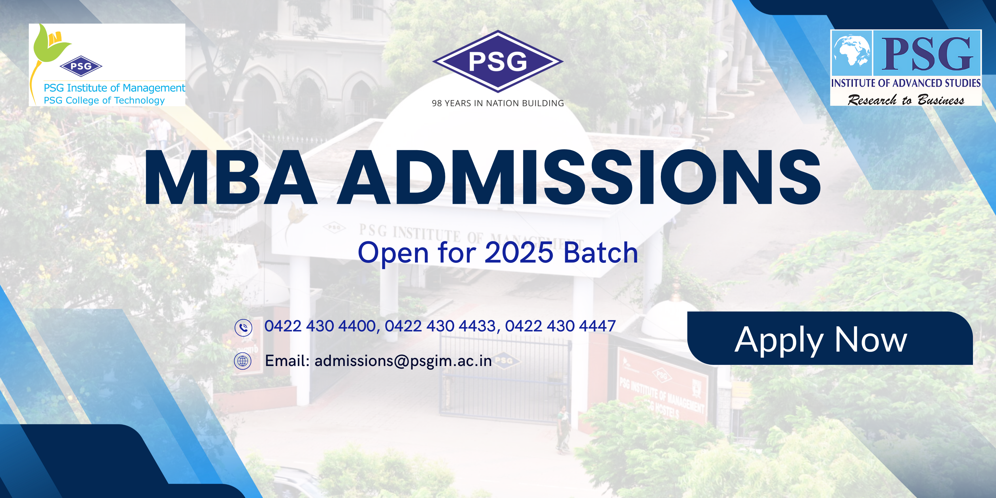 Banner PSGIM Admissions Final